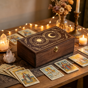 Caja <span class=keywords><strong>de</strong></span> Madera Tallada Mística Premium para Almacenamiento <span class=keywords><strong>de</strong></span> Cristales <span class=keywords><strong>de</strong></span> Fases Lunares, Organizador <span class=keywords><strong>de</strong></span> Cartas <span class=keywords><strong>de</strong></span> Tarot, Regalo <span class=keywords><strong>de</strong></span> Brujería con Serpiente - Product Image 2