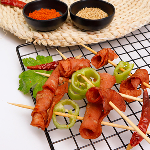 أسياخ شواء من الخيزران قابلة للتحلل الحيوي بطول 20/30/35 سم، عبوات مخصصة بالجملة، أعواد خشبية مستديرة للاستخدام مرة واحدة - Product Image 4