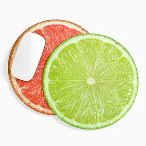 Uoo OEM tùy chỉnh thăng hoa in hình tròn 20cm Đường kính tùy chỉnh in ấn chuột Pad cho sản phẩm khuyến mãi - Product Image 1