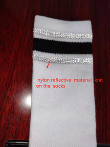 Sáng Sáng Nén Ánh Sáng Ban Đêm Tùy Chỉnh Phản Quang Đường Phố Vớ Thể Thao Phát Sáng Trong Bóng Tối Vớ Cho Đêm An Toàn Đi Xe Đạp Vớ - Product Image 5