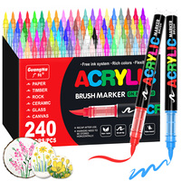 Ensemble de 168 marqueurs de peinture acrylique de couleur, marque GuangNa, stylos de dessin pour graffiti DIY, pour l'école, les enseignants et les étudiants