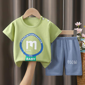 East Brilliant ODM/OEM costume d'été à manches courtes pour enfants dessin animé bébé enfants vêtements filles sport enfant ensembles - Product Image 5