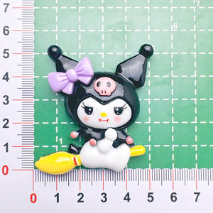 เคสยางเรซินน่ารักลายฮาโลวีนนักมายากลลูกแมวเครื่องเก็บเกี่ยวกระต่ายน่ารักตกแต่งด้วยมือแบบ DIY เคสโทรศัพท์ใส่อุปกรณ์เสริมผม - Product Image 3