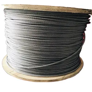 Stainless Wire Rope 7x7 7x7 Strand Winch Rope Aircraft Cable 200FT 200 FT 1/8 Inch T316 Stainless Steel Wire Rope