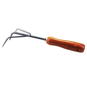 Outils horticoles <span class=keywords><strong>trois</strong></span> <span class=keywords><strong>dents</strong></span> râteau herbe labour outil acajou poignée <span class=keywords><strong>trois</strong></span> griffes ménage fleur culture - Product Image 5
