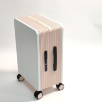 Meilleure Vente Valise de Voyage d'Affaires de Luxe avec Rotateur Silencieux 360°, Bagage à Main en Matériau PC Résistant à l'Usure avec Serrure TSA