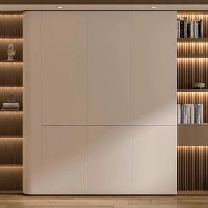 Gabinete de almacenamiento de madera de diseño moderno, estantería de pared populares para sala de estar, comedor, estanterías de Panel baratas para biblioteca del hogar - Product Image 1