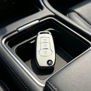 Per Ford <span class=keywords><strong>Figo</strong></span> 2017 Mondeo 5 Ecosport Puma 2020 Fiesta Mk8 Everest Ranger, custodia protettiva in TPU a 3 pulsanti per chiave auto con telecomando - Product Image 5