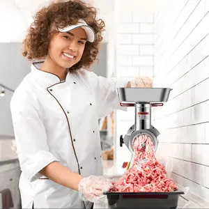 Tritacarne elettrico multifunzionale in acciaio inossidabile tritacarne professionale tritacarne - Product Image 1