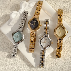 Montre pour femme Scottie 9850 <span class=keywords><strong>vintage</strong></span> ovale incurvée, bracelet en acier inoxydable, étanche 3ATM, mouvement japonais, cadeau de luxe - Product Image 6