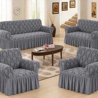 Housse de canapé extensible Aodu en tissu jacquard damassé à bulles, protection de fauteuil antidérapante pour salon, vente en gros directe usine