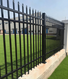 Barrières de sécurité en acier allié d'aluminium métallisé <span class=keywords><strong>anthracite</strong></span>, pointues, disponibles en différentes options d'installation - Product Image 4