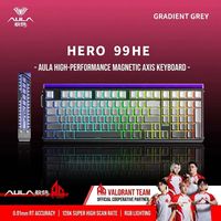 Clavier mécanique filaire USB AULA HERO99 à touches magnétiques remplaçables à chaud, RGB, rythme musical, taux de réponse 8K pour ordinateur