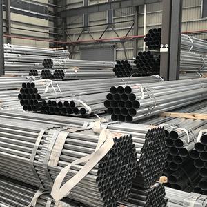 All'ingrosso EN 10255 tubo d'acciaio zincato GI tubo 1/2 3/4 1''2' pollici zincato ferro acciaio rotondo tubo Galva per scherma/impianto idraulico - Product Image 4