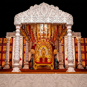 Grand Mandap de mariage traditionnel malaisien, Mandapam pour cérémonie de mariage malaisienne traditionnelle, Mandap de mariage sud-indien, USA - Product Image 1