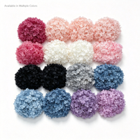 Hydrangeas séchées stabilisées, fleurs préservées, arrangements bleus et blancs - Décoration éternelle naturelle séchée pour événements