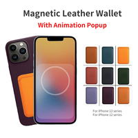 Vente chaude en cuir PU animation magnétique puce téléphone portefeuille carte portefeuille pour iPhone 15 Pro 14promax pour porte-carte
