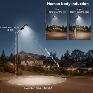 Lámpara Solar LED para Exteriores Todo en Uno, Impermeable IP65, <span class=keywords><strong>de</strong></span> 200w 250w 300w 350w 400w, Venta al por Mayor en China - Product Image 5