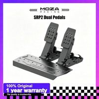 Pedales de Simulación de Carreras MOZA SRP2 RS098 con Celda de Carga, Juego de Pedales Dobles (Acelerador y Freno) para Simulador de Carreras de PC