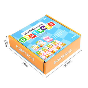 Niños contando juguetes Homeschool suministros 1st 2nd Matemáticas Aprendizaje Dominó Tiempo Adición Juego de dominó - Product Image 6