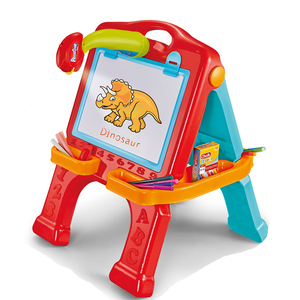 3 In 1 Plastic Zwart Bord Krijt Pastel Potlood Whiteboard Uitwisbare Projector Schilderbord Set Kinderen Tekening Projector Tablet - Product Image 2