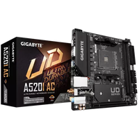Carte mère d'ordinateur Gigabyte A520I AC DDR4 64 Go, boîte d'origine