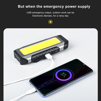 Lampe de travail portable COB LED pour réparation automobile, lumière froide blanche, lampe à main magnétique, rechargeable pour voiture, éclairage extérieur puissant pour inspection