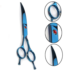 Foldable Barber <b>Beard</b> <b>Scissors</b> Stainless Steel Rubber Handle Right Handed Sharp Blade Salon Grooming Tool - Product Image 6
