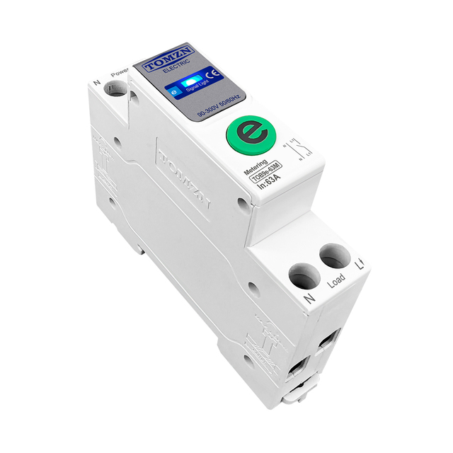 Ewelink TOMZN 1P+N 63A 110V 220V WIFI Smart Switch Energy Meter Kwh Metering Circuit Breaker Timer Relay Smart Home protection