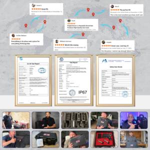 Valigetta Kinghardcase 450-Round per Munizioni 9mm con Serratura Integrata, Impermeabile, Sicura per Famiglia/Viaggio, per <span class=keywords><strong>Luger</strong></span> 9mm .380 ACP - Product Image 5