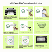 Papier de transfert à l'eau pour imprimante jet d'encre, transparent et blanc (A2/A3/A4) pour modèle de voiture et d'avion DIY - Transfert à l'eau et idée cadeau