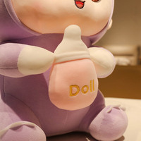 Muñeca de Peluche Creativa con Forma de Botella, Rellena de Algodón PP, Decoración para el Hogar