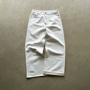 Jeans Homme Manufacturer Custom Baggy Denim <b>Pant</b> Blank Plain 14oz Heavyweight Bootcut Salvage Raw <b>Boot</b> Cut Denim <b>Pants</b> Jeans - Product Image 3