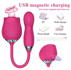 Toptan Seks Oyuncakları Gül Emici Vibratör Dildo Teleskopik Vibratör G Noktası Stimülatörü Klitoris Vibratörü Kadınlar için Seks Oyuncakları - Product Image 3