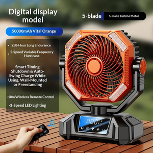 Ventilador de Mano Eléctrico con Carga USB, Luz, Batería de Larga Duración, Viento Potente, Portátil, para Hogar, Exteriores, Camping, Venta al Por Mayor - Product Image 4