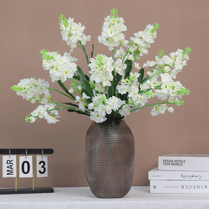 Flores Artificiales de Jacinto Simuladas Ruilisi, Decoración para Bodas y Hogar, 10 Ramas, Morado y Blanco - Product Image 2