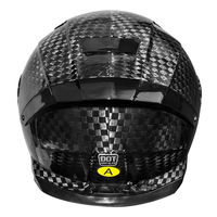 Casque de moto intégral en fibre de carbone léger homologué DOT pour la course sur route, pour hommes et femmes