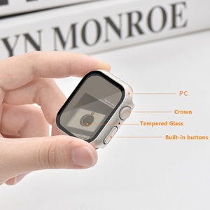 เคสป้องกันหน้าจอสำหรับ <span class=keywords><strong>Apple</strong></span> <span class=keywords><strong>Watch</strong></span> S9 <span class=keywords><strong>S8</strong></span> S7 S6 S4 S5ฝาครอบแบบแข็งสุดหรู - Product Image 5