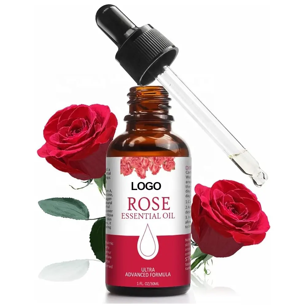 Olio essenziale di olio di rosa olio di rosa allevia idrata la pelle applicare per aromaterapia e rilassamento e terapia della pelle per il viso 30ml