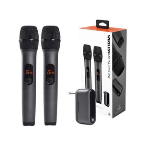 Paquete de 2 Micrófonos Inalámbricos Económicos para jbl con Receptor de Doble Canal - Product Image 1