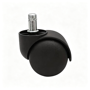 Kit de roulettes robustes pour meubles, avec fixation par vis sur plaque de base de meuble à 4 trous, pour charge maximale - Product Image 3