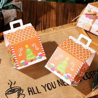 Boîte cadeau de Noël grande taille en carton rigide, boîte cadeau de fête, logo personnalisé pour l'emballage de paniers-cadeaux de Noël