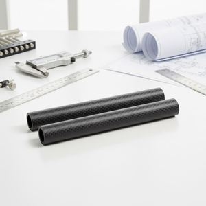Tube en feutre de carbone 3K SHENYU 5 mm, léger, haute résistance, dimensions personnalisées, résistance à la chaleur 200°C pour châssis de drone industriel - Product Image 1
