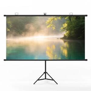 Écran de projection extérieur ultra large de 80 pouces, support trépied 16:9, portable, léger, gain 1.2, installation facile, cinéma maison - Product Image 1