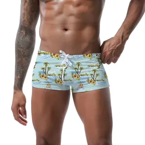 Herren Sommer badeanzug sexy Herren-Schwimmbüsten schnell trocknende Bademode Strandbekleidung Taschen Strandshorts