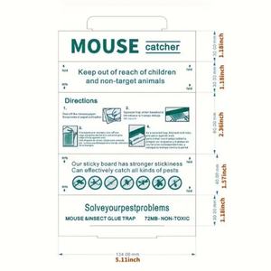 Tablero Adhesivo para Ratones, Tablero Adhesivo para Insectos, Casa para Ratones, Caja para Ratones, Adhesivo para Ratones - Product Image 1