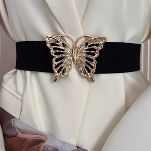 Hollow Butterfly <strong>Belt</strong> <strong>for</strong> Lady <strong>Dress</strong> Metal Symmetrical Buckle Corset <strong>Woman</strong> <strong>Belt</strong> - Product Image 3