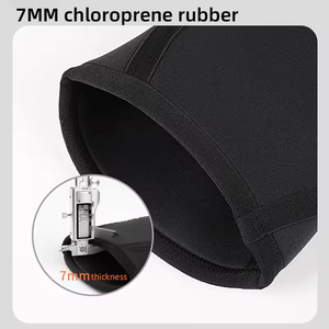 Genouillères en néoprène 7 mm, soutien de compression professionnel pour la musculation, protection antidérapante en silicone pour les squats, entraînement de force - Product Image 3
