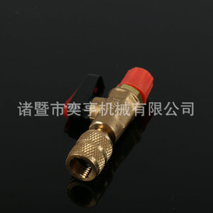 Robinet à bille en laiton, filetage 1/8 pouce, manuel, pour gaz et eau, usage industriel - Product Image 3