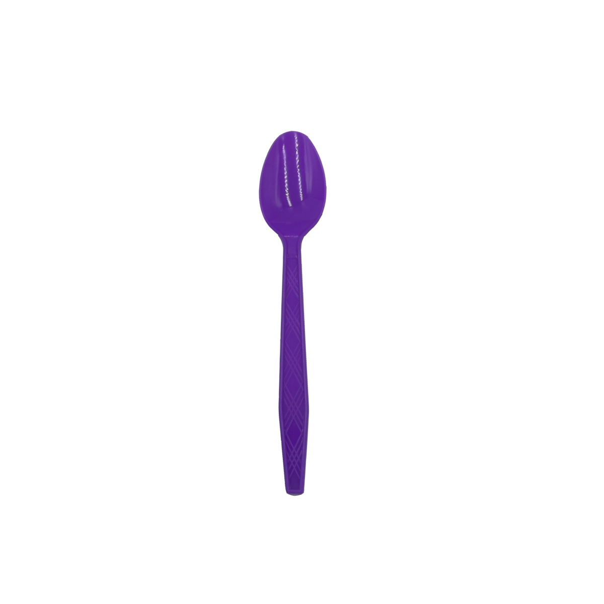 Cuillère en plastique violet-10pcs